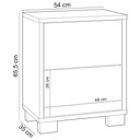 Ver imagem 5 de Mesa de Cabeceira 2 Gavetas 54cm Click D03 Freijó Off White - Lyam Decor