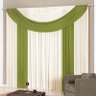 Cortina Istambul 3m para Varão Simples Verde - 1