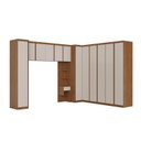 Ver imagem 2 de Guarda-Roupa Planejado 8 Peças 12 Portas Arani CabeCasa MadeiraOriginals Marrom/Cinamomo/Offwhite