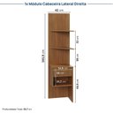 Ver mais imagens de Guarda-Roupa Planejado 8 Peças 12 Portas Arani CabeCasa MadeiraOriginals Marrom/Cinamomo/Offwhite