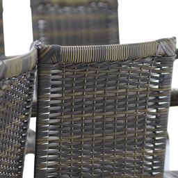 Conjunto de 8 Cadeiras e Mesa de Jantar Haiti em Alumínio para Cozinha, Edícula - Pedra Ferro - 7