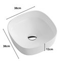 Ver imagem 5 de Cuba Ceramica Lavabo de Sobrepor com Valvula Click, 37x37cm Mx203 Cor:branco