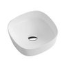 Cuba Ceramica Lavabo de Sobrepor com Valvula Click, 37x37cm Mx203 Cor:branco - 1