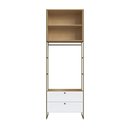 Ver imagem 2 de Guarda Roupa Infinity Closet 1CAB 2GAV Provençal Savana/Brco