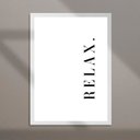 Ver imagem 2 de Quadro Minimalista Relax 24x18cm - com Vidro:moldura Branca