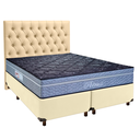 Ver imagem 1 de Conjunto Cama Box Bege Queen + Colchão Molas Ensacadas Petrus Paropas + Cabeceira