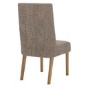 Ver imagem 3 de Cadeira para Mesa de Jantar Eloá Ambiente Kit 2 Peças Nature Cacao - Henn
