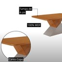 Ver imagem 6 de Mesa de Jantar Aster Yasmin 180 cm Tampo MDF Canto Copo Laminado com 6 Cadeiras Moderna Mobília