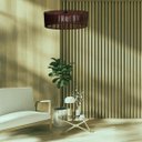 Ver imagem 4 de Luminária Pendente Zepelim Modelo Ripado -:Marrom