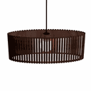 Ver imagem 3 de Luminária Pendente Zepelim Modelo Ripado -:Marrom