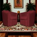 Ver imagem 3 de Kit 02 Poltrona Decorativa Recepção Escritório Veludo Alana Cor Vermelho