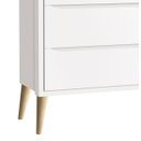 Ver imagem 3 de Cômoda Gaveteiro Théo New Branco Fosco com Natural - Reller