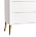 Ver imagem 3 de Cômoda Gaveteiro Théo New Branco Fosco com Natural - Reller
