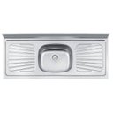 Ver imagem 1 de Pia de Apoio em Aço Inox 120x52cm Standard - Tramontina