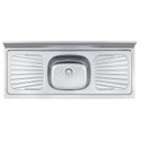 Ver imagem 3 de Pia de Apoio em Aço Inox 120x52cm Standard - Tramontina
