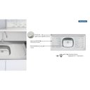 Ver imagem 4 de Pia de Apoio Tramontina New Raggi 40 em Aço Inox 120x52 cm
