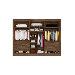 Guarda Roupa Casal Potente C/6 Gavetas e 6 Portas C/ 4 Ripadas C/2 Espelhos Peroba - Europa - 3