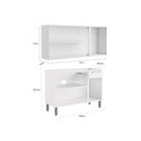 Ver imagem 3 de Cozinha Completa Evidence 2 Peças (1 Armário + 1 Balcão) C2P07 Branco - Bertolini