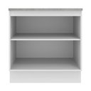 Ver imagem 2 de Balcão Madesa Agata 80 Cm 2 Portas - Branco Rustic/branco