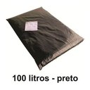 Ver imagem 1 de 10 Kg Saco de Lixo 100 Litros Preto 100l Reforçado 0,18 Micr Cor:preto