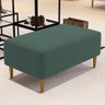 Puff Decorativo Sala de Estar Cléo Pés Palito 90cm Suede Verde Musgo - 2