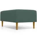 Ver imagem 7 de Puff Decorativo Sala de Estar Cléo Pés Palito 90cm Suede Verde Musgo