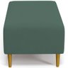 Puff Decorativo Sala de Estar Cléo Pés Palito 90cm Suede Verde Musgo - 6
