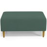 Puff Decorativo Sala de Estar Cléo Pés Palito 90cm Suede Verde Musgo - 3