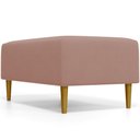 Ver imagem 7 de Puff Decorativo Sala de Estar Cléo Pés Palito 90cm Suede Rosê