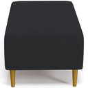 Ver imagem 7 de Puff Decorativo Sala de Estar Cléo Pés Palito 90cm Suede Preto