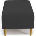 Ver imagem 6 de Puff Decorativo Sala de Estar Cléo Pés Palito 90cm Corino Preto
