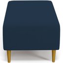 Ver imagem 6 de Puff Decorativo Sala de Estar Cléo Pés Palito 90cm Suede Azul Marinho
