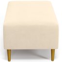 Ver imagem 6 de Puff Decorativo Sala de Estar Cléo Pés Palito 90cm Suede Bege