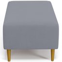 Ver imagem 6 de Puff Decorativo Sala de Estar Cléo Pés Palito 90cm Suede Cinza