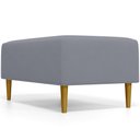 Ver imagem 7 de Puff Decorativo Sala de Estar Cléo Pés Palito 90cm Suede Cinza