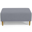 Ver imagem 3 de Puff Decorativo Sala de Estar Cléo Pés Palito 90cm Suede Cinza