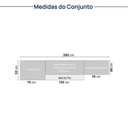 Ver imagem 7 de Cozinha Modulada 5 Peças 3 Aéreos 1 Balcão 1 Cristaleira Nara CabeCasa MadeiraOriginals