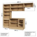 Ver imagem 5 de Cozinha Modulada 5 Peças 3 Aéreos 1 Balcão 1 Cristaleira Nara CabeCasa MadeiraOriginals