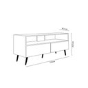 Ver imagem 6 de Rack Bancada para Tvs até 55 Adawi Mdp/bp Branco G96 - Gran Belo