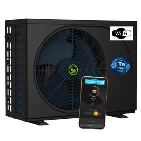 Trocador de Calor Inverter Wi-fi para Piscinas Th-75 75000 Btus Tiv - Sodramar