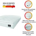 Ver imagem 3 de Colchão Casal Espuma D33 Vangogh Pillow Top 138x188x29cm Branco Hellen