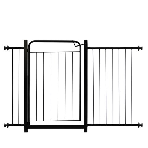 Grade Proteção Segurança Portão Pet 80cm Preto Bebê Cão com Extensor 1 de 10cm e 1 de 40cm Itagold