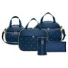 Kit Bolsa Maternidade Elegance Azul Marinho com Dourado 5 - 1
