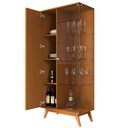 Ver imagem 5 de Cristaleira Louceira Sala de Jantar com Vidro Açaí MDF Design Moderno