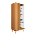 Ver imagem 4 de Cristaleira Louceira Sala de Jantar com Vidro Açaí MDF Design Moderno