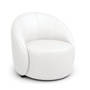 Ver imagem 2 de Poltrona Decorativa Orgânica Lua Sintético Pu Branco D03 - D’Rossi