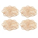 Ver imagem 2 de Conjunto 4 Porta Copos Lyor de Fibra Natural Flor Palm 10cm