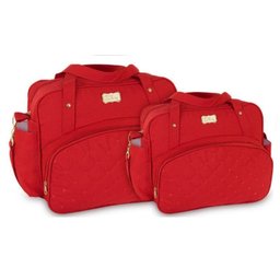 Bolsa Bebê Vermelha Kit Maternidade Unissex 30ol07 - 1 Bolsa Bebê Vermelha Kit Maternidade Unissex 30ol07 - 1