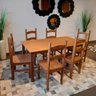 Conjunto Sala de Jantar Mesa 150x80 Cm 6 Cadeiras Madeira Marin Brasil - 3