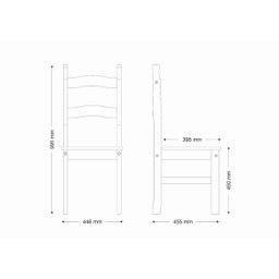 Conjunto Sala de Jantar Mesa 150x80 Cm 6 Cadeiras Madeira Marin Brasil - 6
